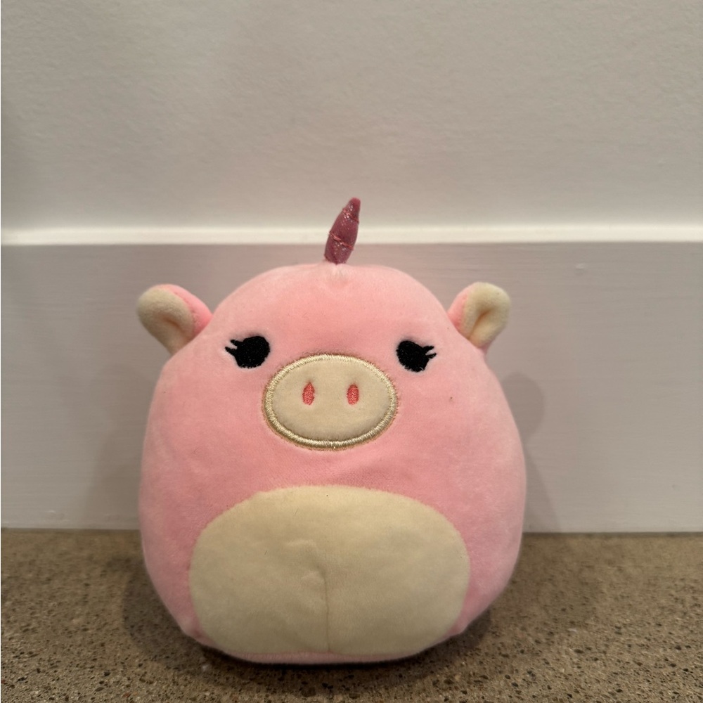 Squishmallows Pink Unicorn Pig Stuffed Animal